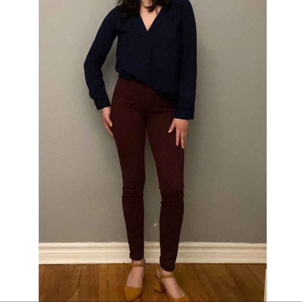 3/20$ H&M Burgundy leggings pants